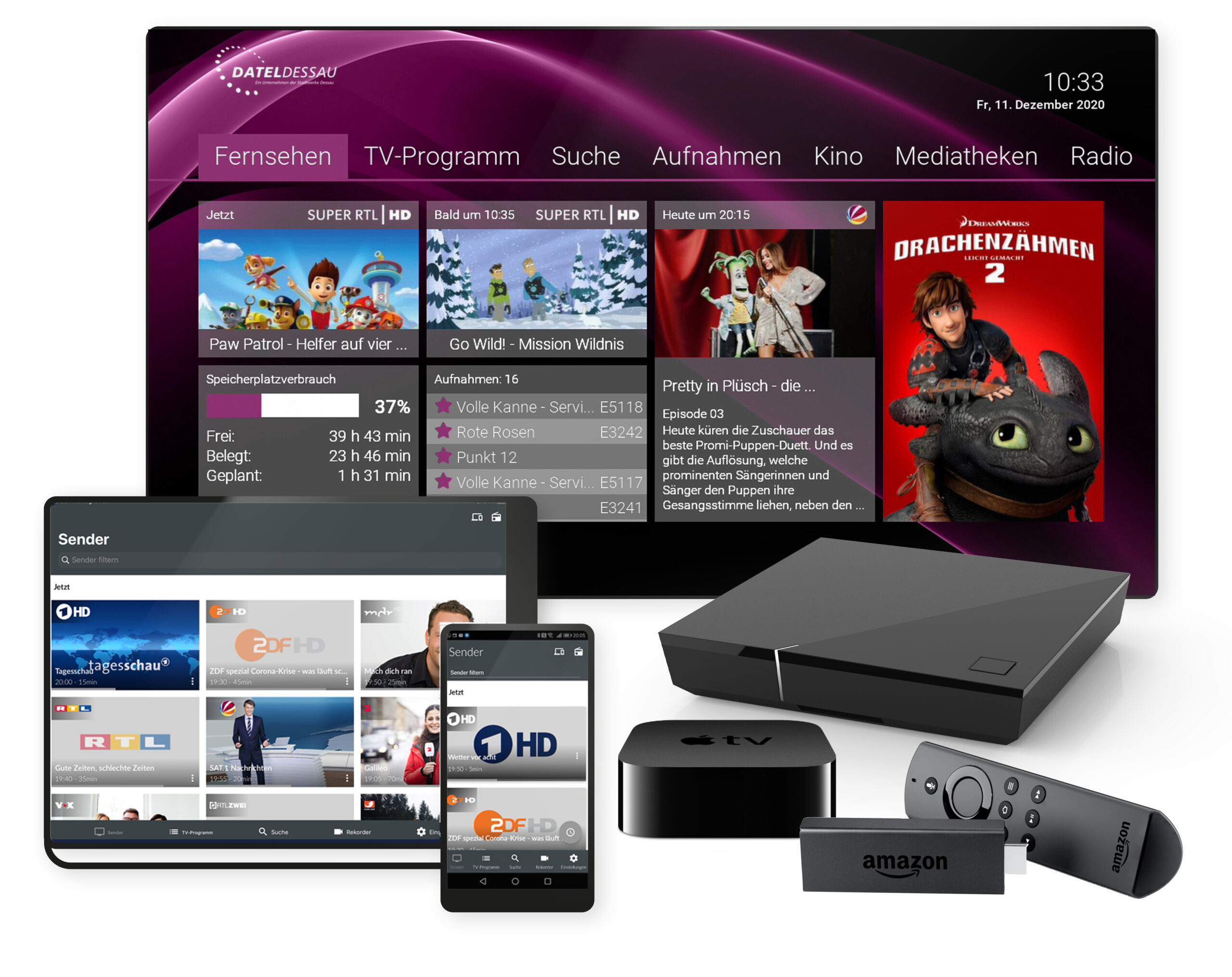 DATEL WebTV Produktübersicht