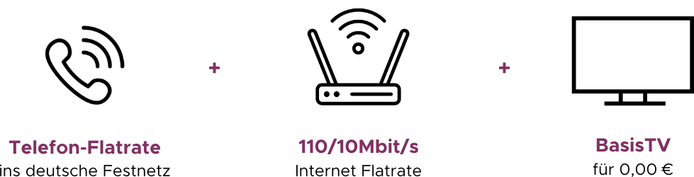 triple play icon mit Text